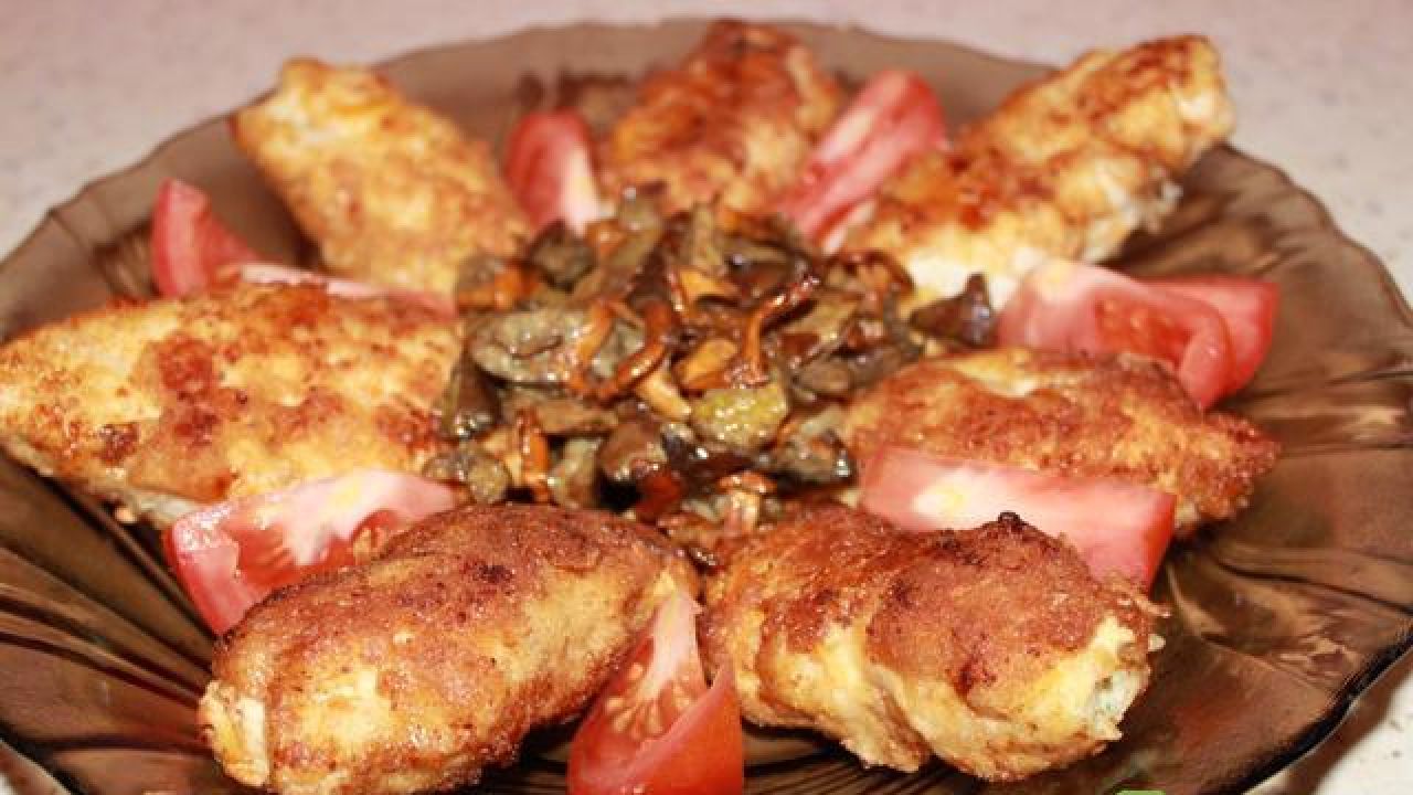 Przepis Dewolaje z serem i kurkami