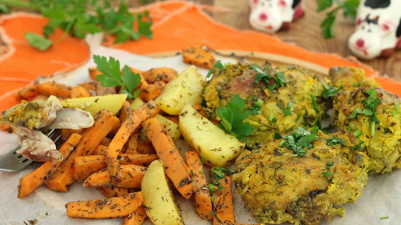 Przepis Jogurtowy kurczak z batatami przepis Gotujmy.pl