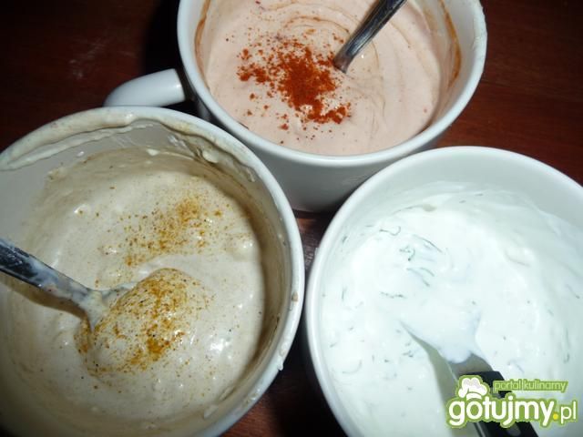 3 sosy do frytek, chipsów, grilla itp. 3 sosy do frytek, chipsów, grilla itp.