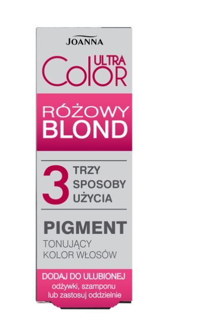 JOANNA ULTRA COLOR tonujący pigment do włosów różowy blond, 100 ml