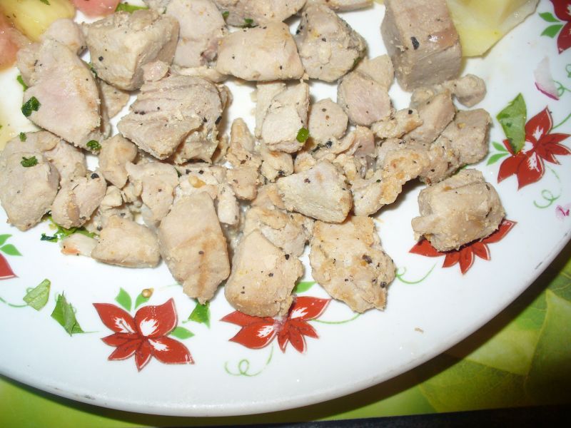 A'la gulasz z polędwicy z tuńczyka grillowany