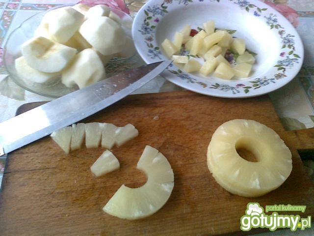Ananasowo- jabłkowe ciasto na kefirze