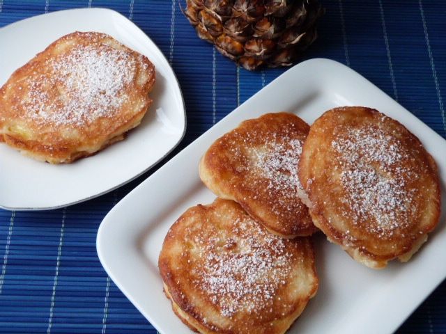 Ananasy w cieście cynamonowym