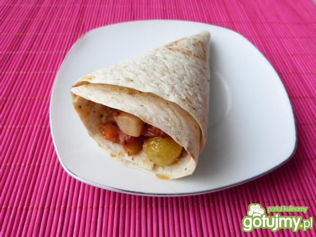 Aromatyczna tortilla z pomidorami Aromatyczna tortilla z pomidorami