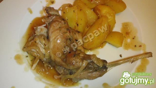 Aromatyczny królik duszony w winie Aromatyczny królik duszony w winie