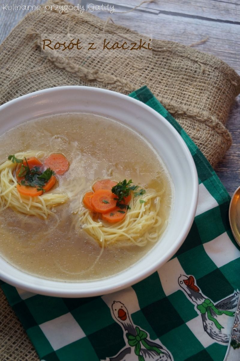 Aromatyczny rosół z kaczki