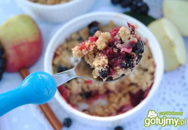 Aroniowo-jabłkowe crumble Aroniowo-jabłkowe crumble