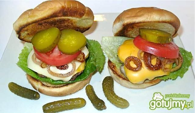 Autentyczny Bison Burger amerykański Autentyczny Bison Burger amerykański