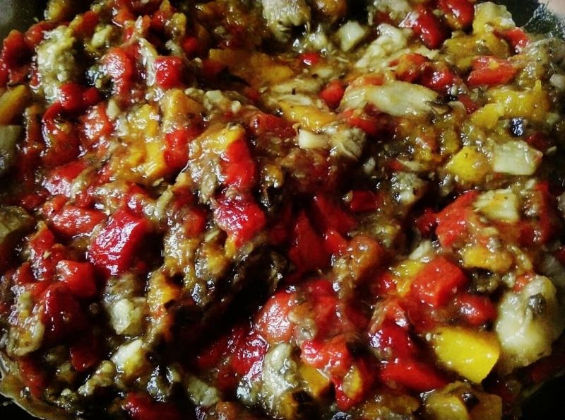 Baba ghanoush z dynią i papryką Baba ghanoush z dynią i papryką