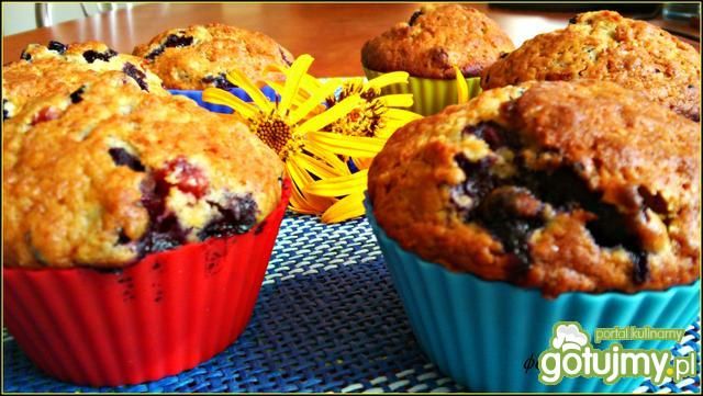 Babeczki borówkowo żurawinowe