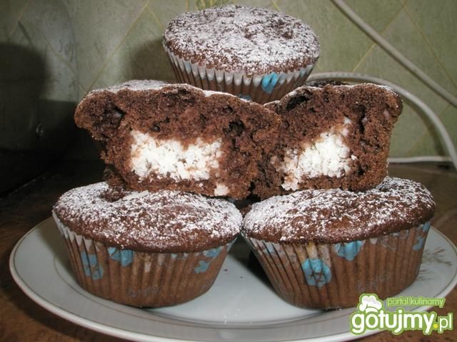 Babeczki czekoladowe z kokosem Babeczki czekoladowe z kokosem