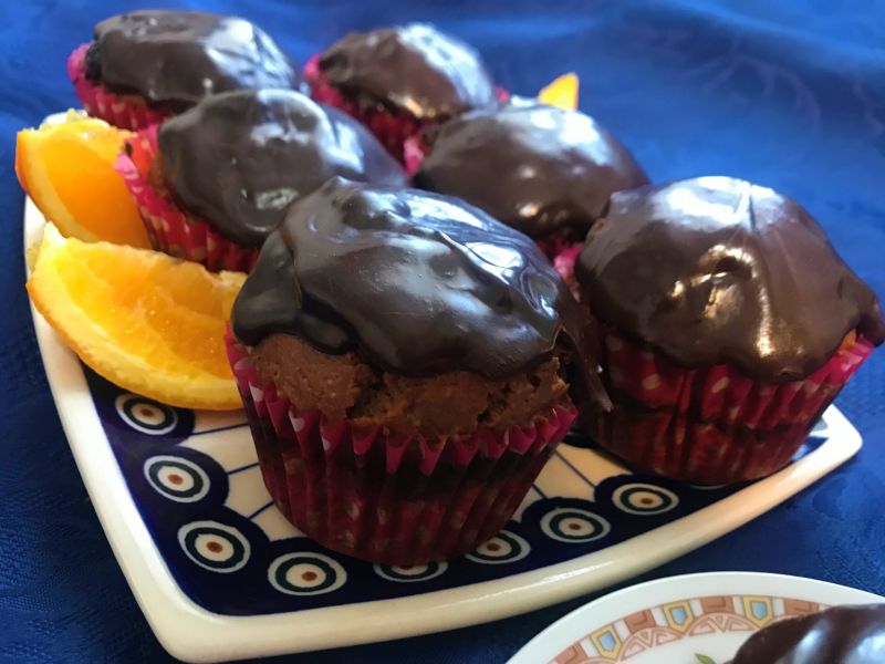 Babeczki czekoladowe z powidłami (bezglutenowe) Babeczki czekoladowe z powidłami (bezglutenowe)