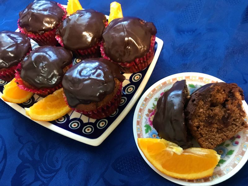 Babeczki czekoladowe z powidłami (bezglutenowe) Babeczki czekoladowe z powidłami (bezglutenowe)