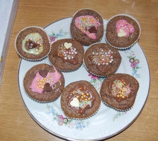 Babeczki czekoladowo orzechowe