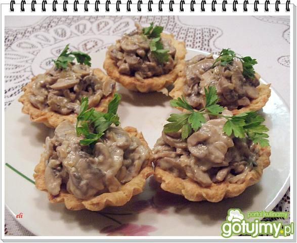 Babeczki Eli z pieczarkami Babeczki Eli z pieczarkami