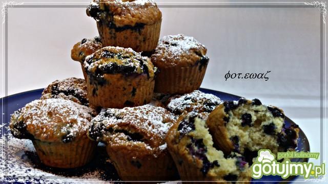 Babeczki jagodowo cytrynowe Babeczki jagodowo cytrynowe