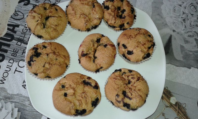 Babeczki jagodowo - porzeczkowe