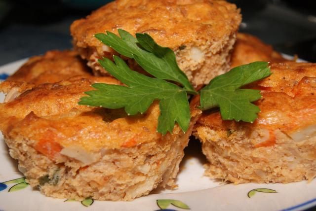 Babeczki krabowo-tuńczykowe Babeczki krabowo-tuńczykowe