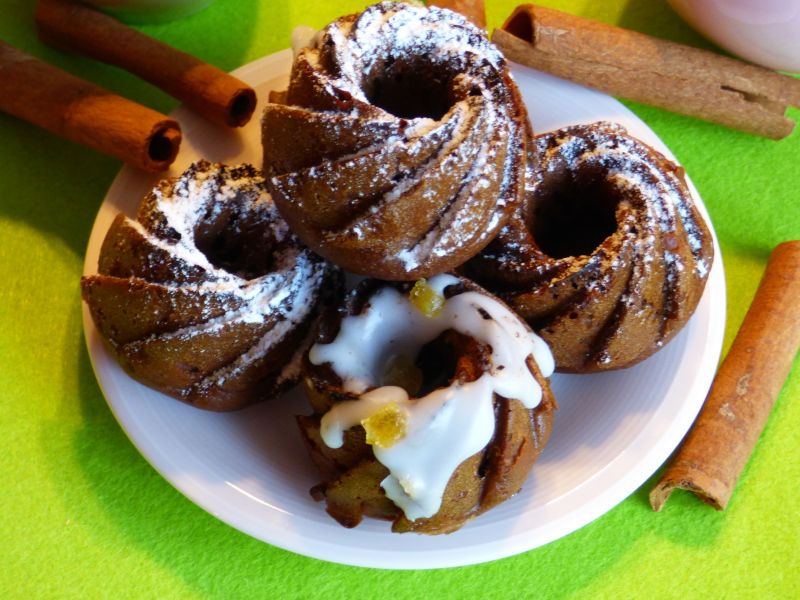 Babeczki piernikowo - czekoladowe