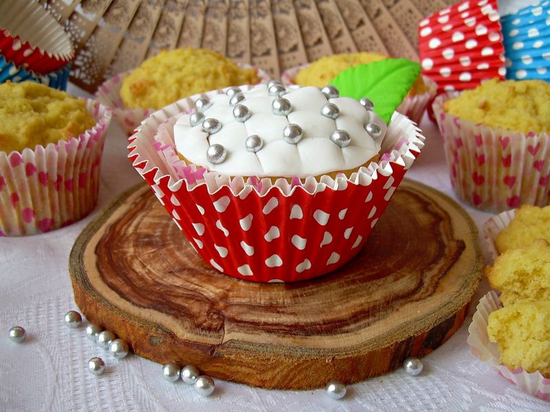 Babeczki pikowane z mąką kokosową Babeczki pikowane z mąką kokosową