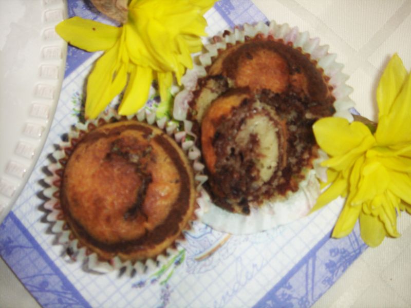 Babeczki w paseczki Babeczki w paseczki