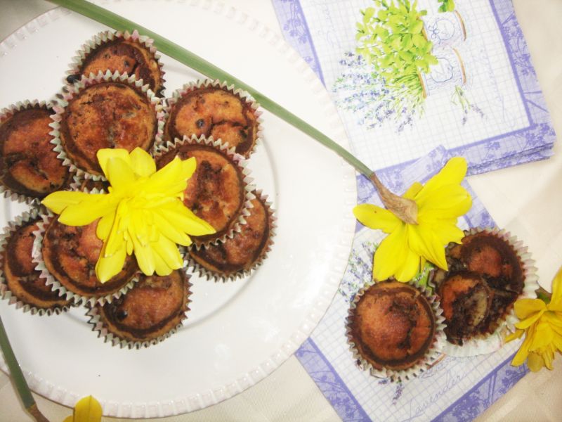 Babeczki w paseczki Babeczki w paseczki