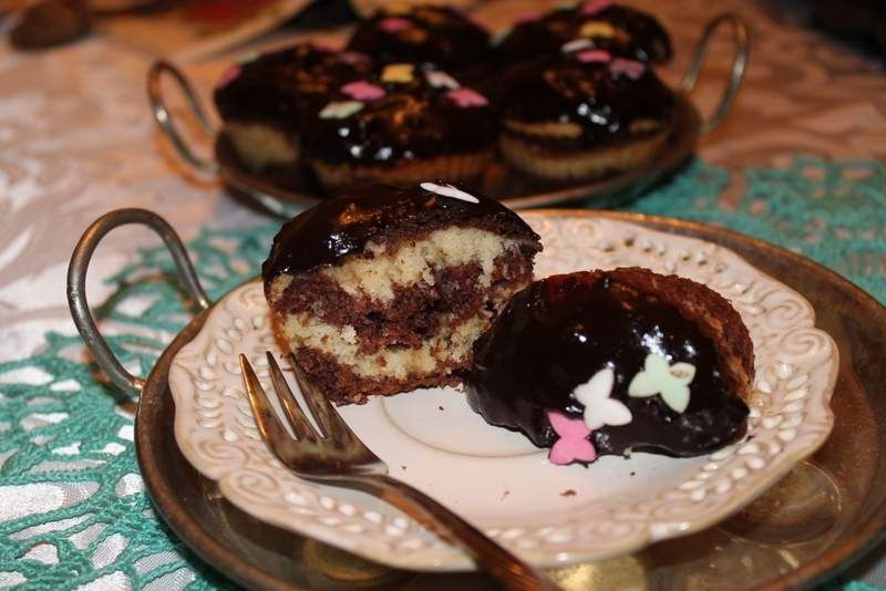 Babeczki w paski Babeczki w paski