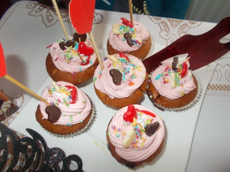 Babeczki walentynkowe