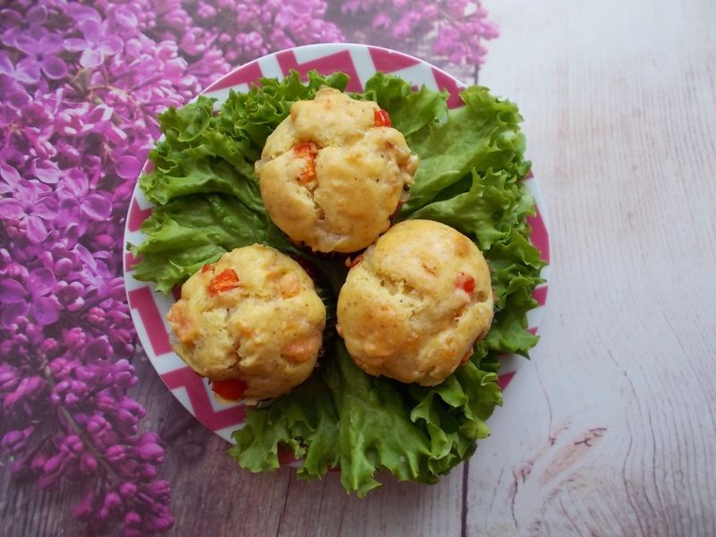 Babeczki wytrawne z łososiem