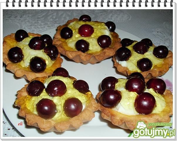 Babeczki z budyniem i wiśniami Eli