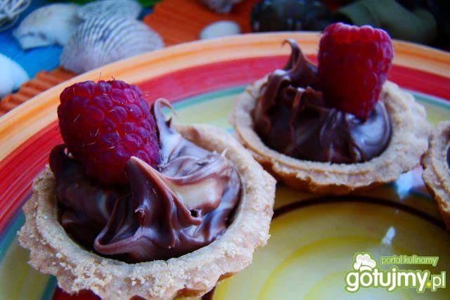 Babeczki z czekolada i maliną  Babeczki z czekolada i maliną