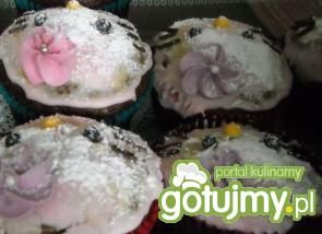 Babeczki z czekoladą z nutką kokosową