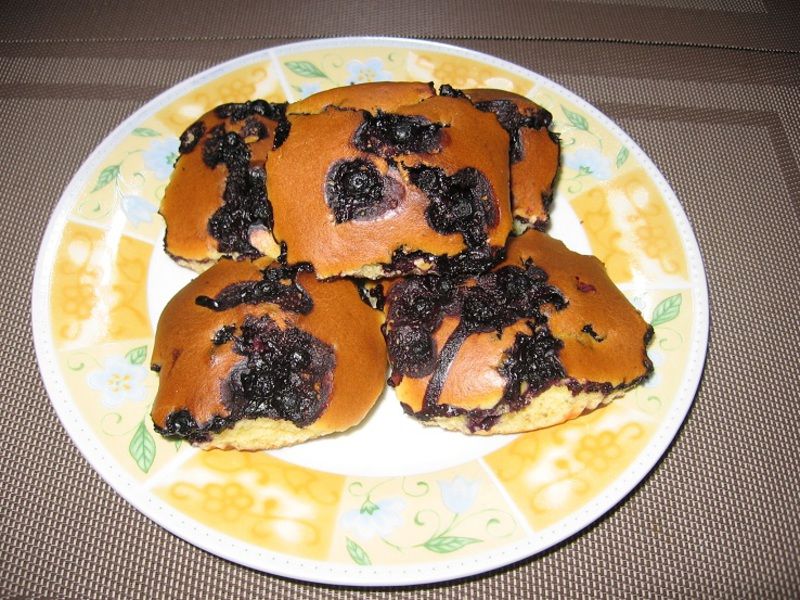 Babeczki z jagodami Babeczki z jagodami