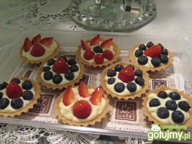 Babeczki z kremem i owocami 3