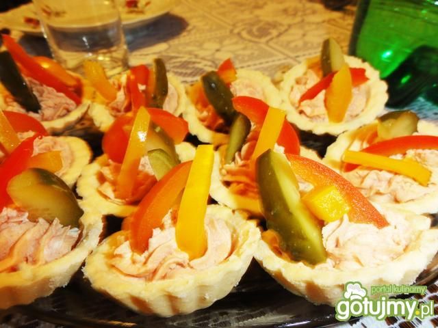 Babeczki z pastą szynkową Babeczki z pastą szynkową