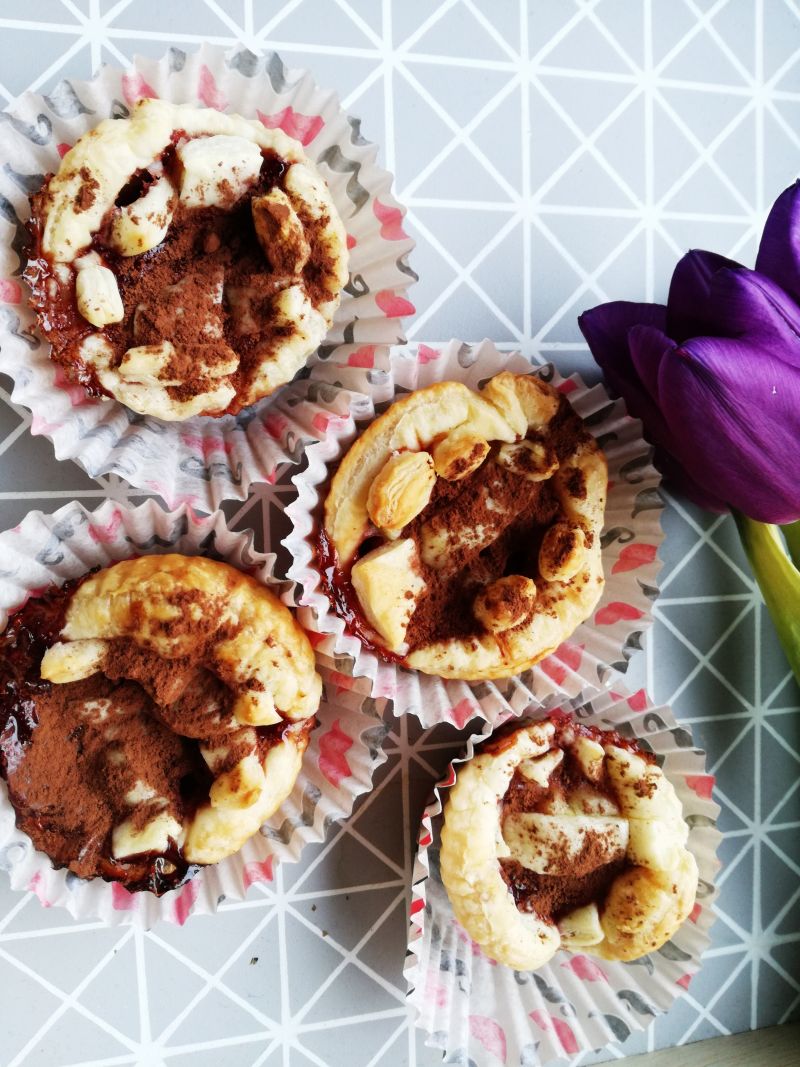 Babeczki z powidłami i serem białym Babeczki z powidłami i serem białym