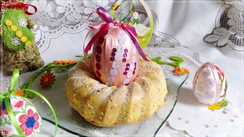 Babka biszkoptowa cytrynowa z chia Babka biszkoptowa cytrynowa z chia