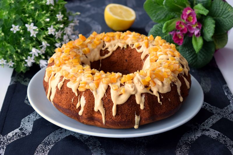 Babka budyniowa z cytryną