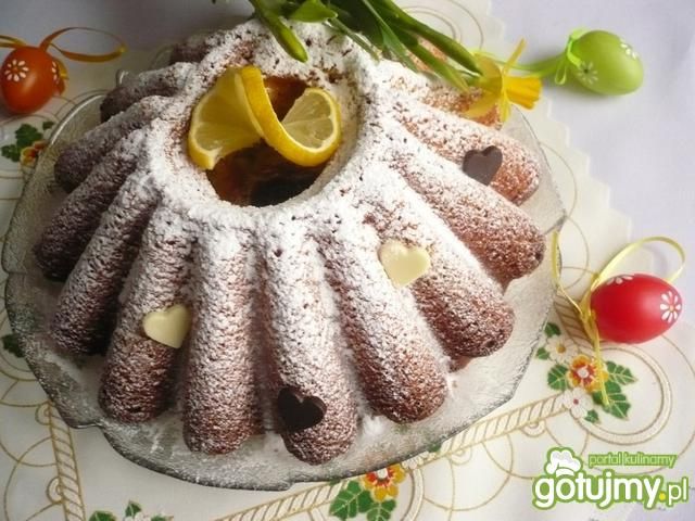 Babka cytrynowo serowa