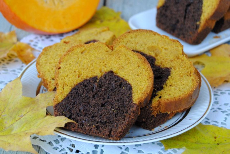 Babka dyniowa - dwukolorowa