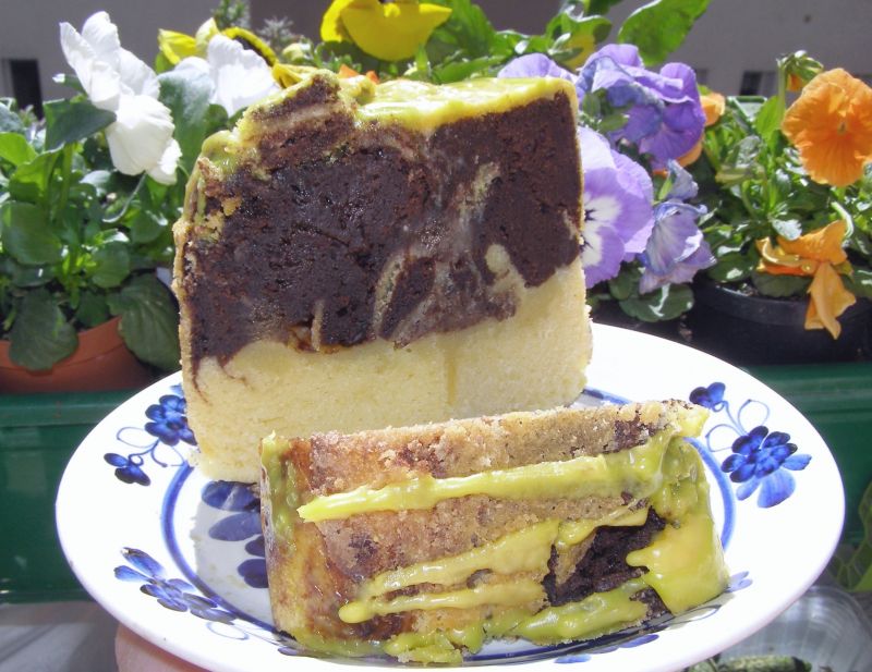 Babka gotowana biało-czarna w szybkowarze