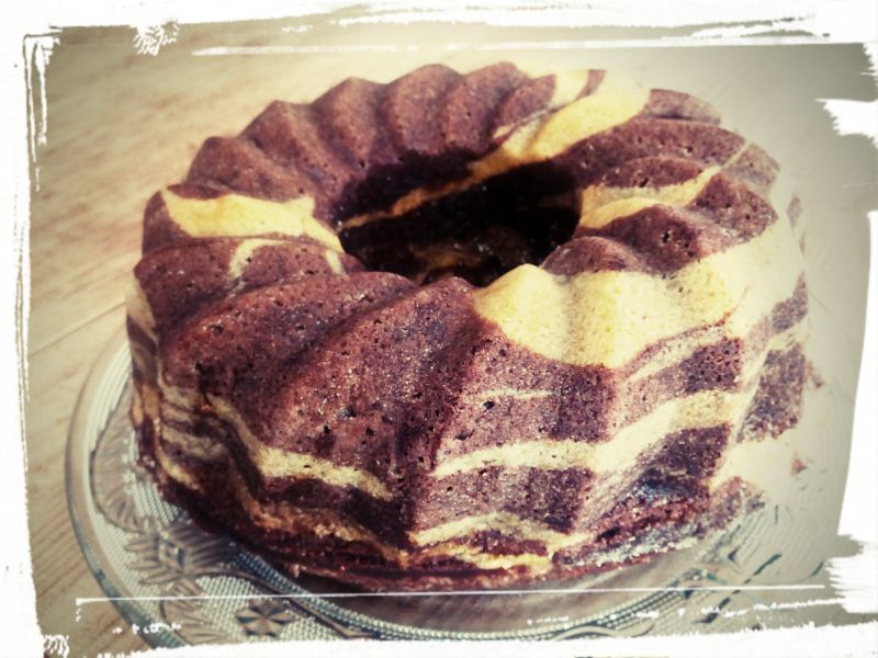 Babka gotowana marmurkowa