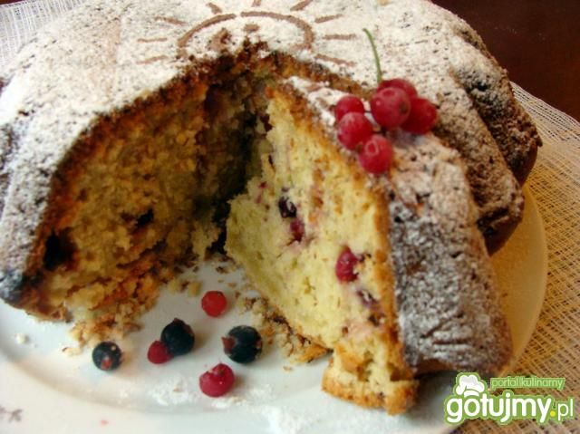 Babka kokosowa z porzeczkami Babka kokosowa z porzeczkami