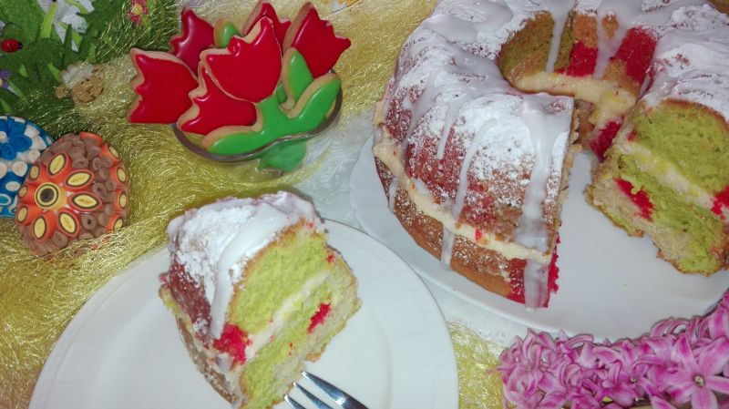 Babka kwitnący tulipan Babka kwitnący tulipan