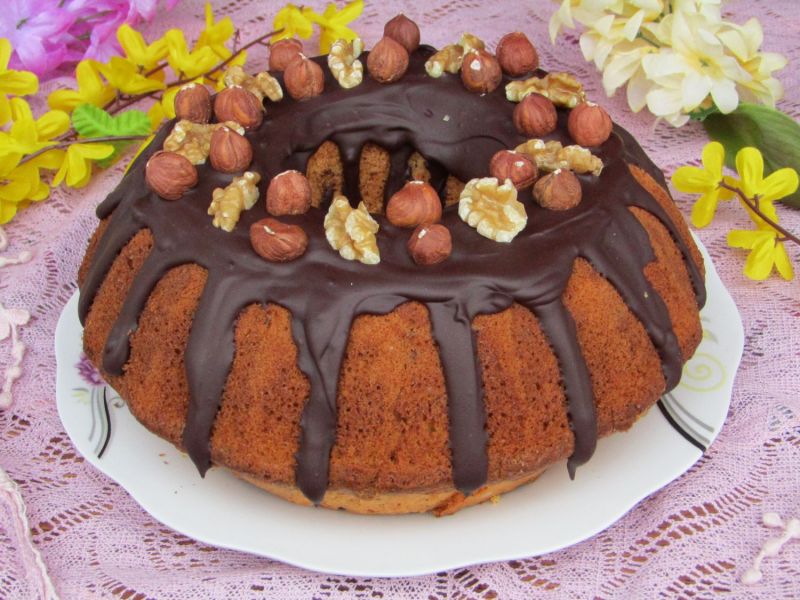 Babka orzechowa pachnąca rumem Babka orzechowa pachnąca rumem