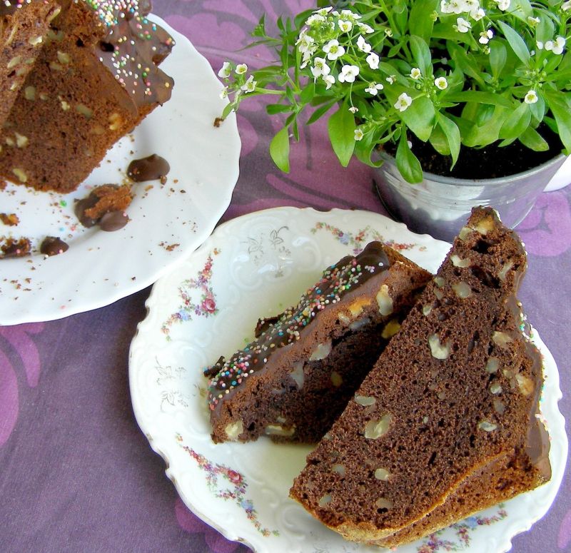 Babka orzechowo-kakaowa na oleju Babka orzechowo-kakaowa na oleju