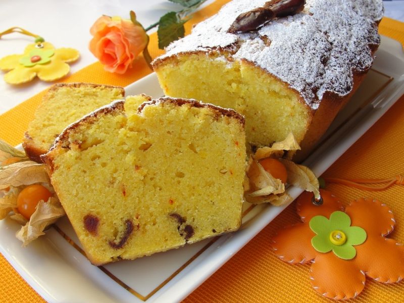Babka szafranowa z daktylami Babka szafranowa z daktylami