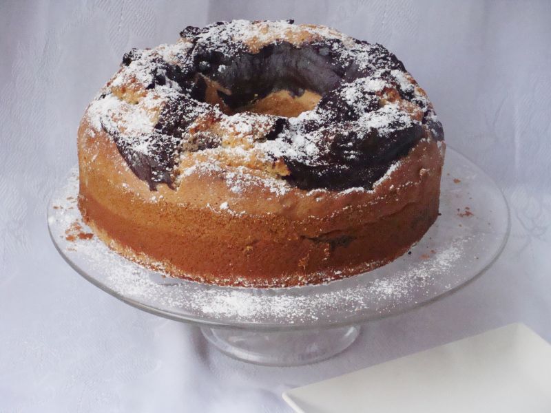 Babka w czekoladowe  kropki Babka w czekoladowe  kropki