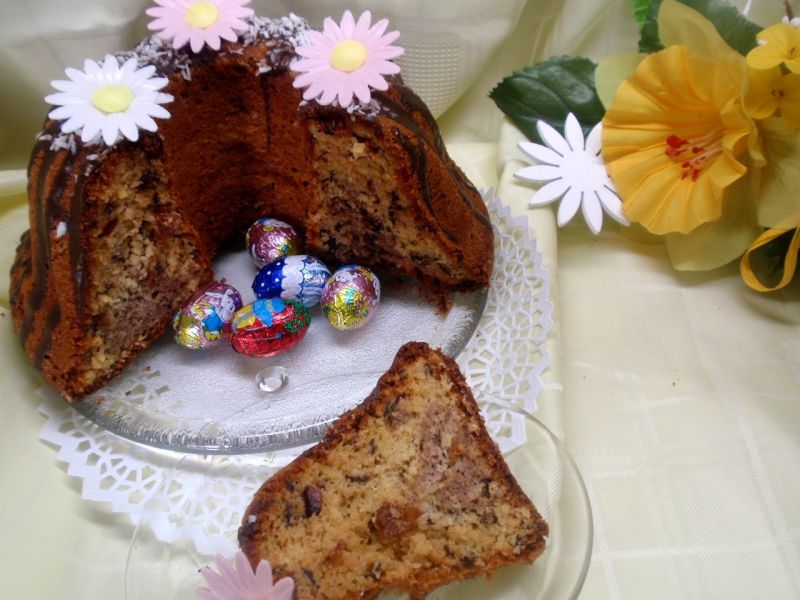 Babka z chałwą i majonezem