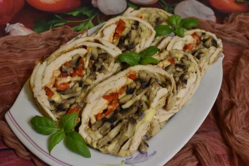 Babka z kurczaka z pieczarkami Babka z kurczaka z pieczarkami